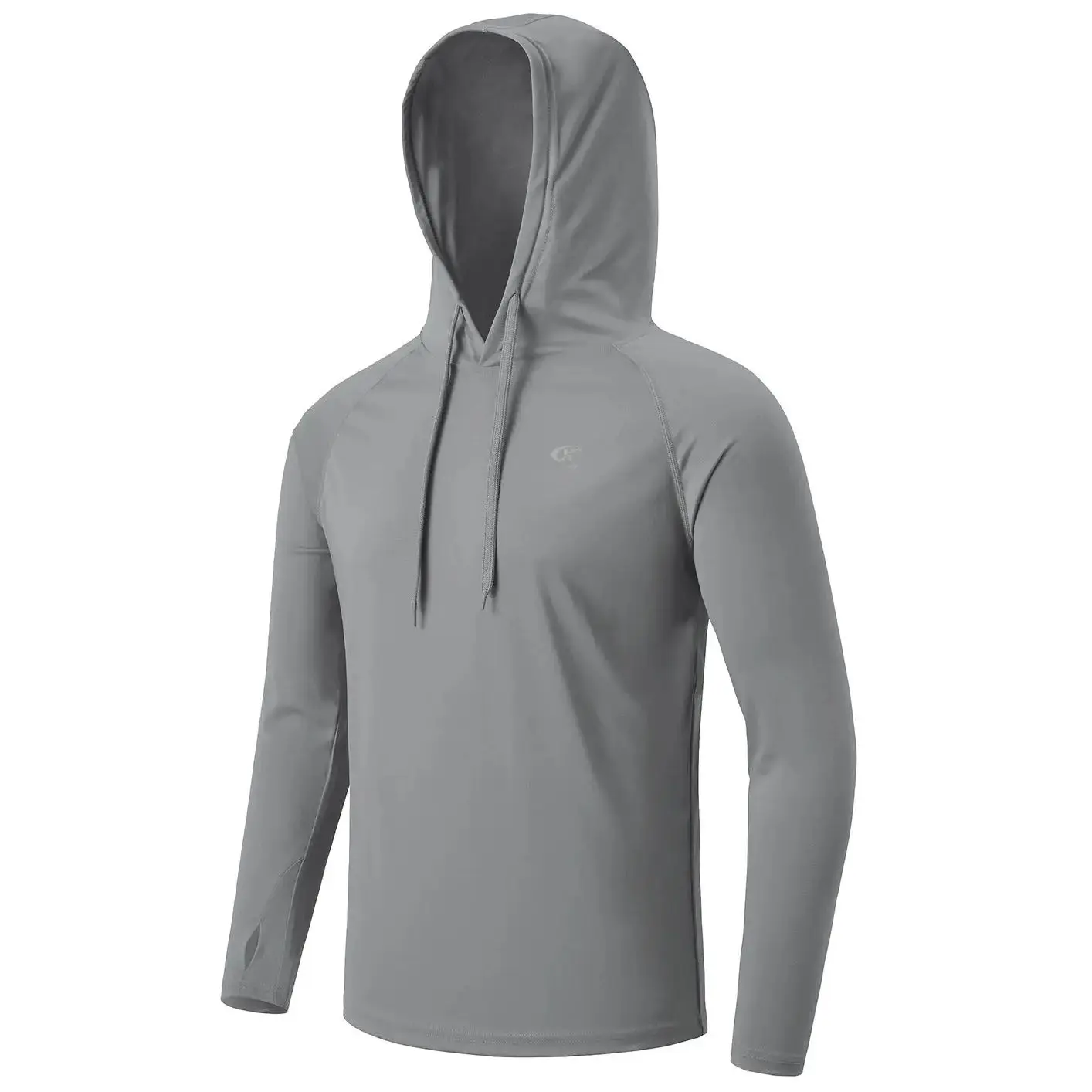 Men's Long Sleeve Hooded Sweatshirt UPF 50+ Sun Protection Athletic Gym Fishing Cycling Quick Dry Tops 4