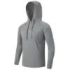 Men's Long Sleeve Hooded Sweatshirt UPF 50+ Sun Protection Athletic Gym Fishing Cycling Quick Dry Tops 4