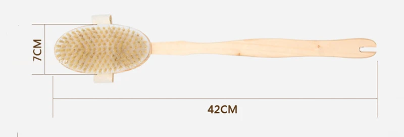 1Pc Wooden Detachable Long Handle Shower Body Brush Bathing Massage Back Body Exfoliating Brush Bathroom Wash Brush Bath Tools 6