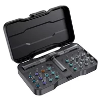 24-in-1 Multifunctional Screwdriver and Ratchet Wrench Set Magnetic Tip Hand Tools Set Home DIY Various Tasks Maintenance Kit