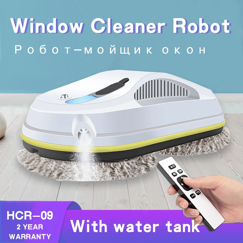 Aspirateur robot ultra-mince, robot nettoyeur de fenêtres électrique,  aspirateur de verre électrique, télécommande à domicile