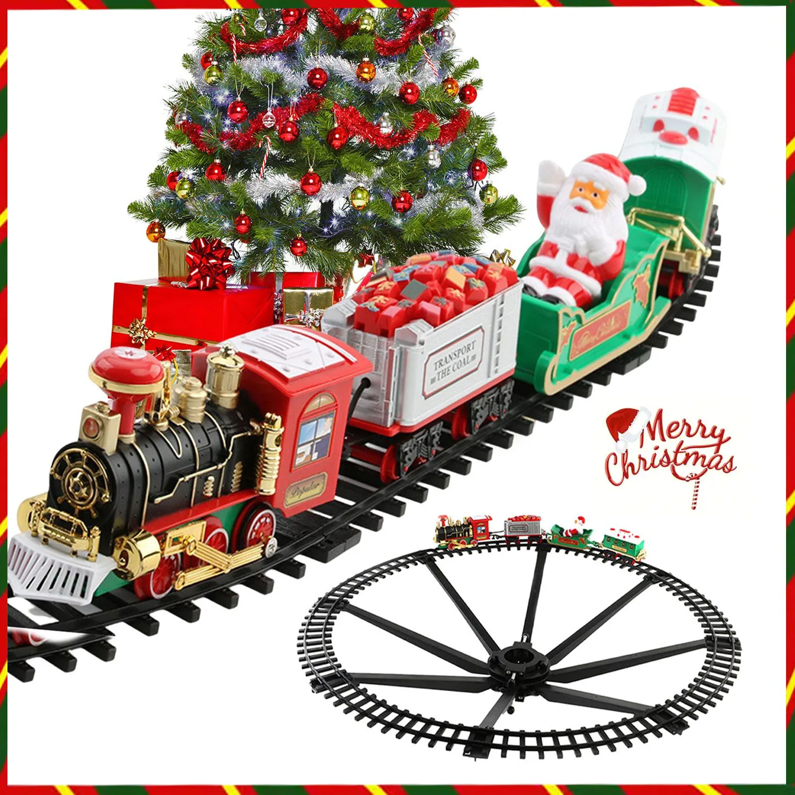 ChristmasTrainElectricTrainSetForChristmasTreeTrackCar