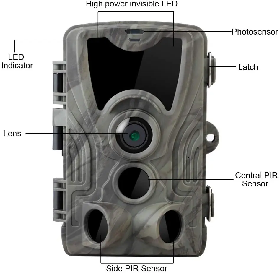 HC801A Hunting Trail Camera Wildlife Camera With Night Vision Motion Activated Outdoor Trail Camera Trigger Wildlife Scouting 3