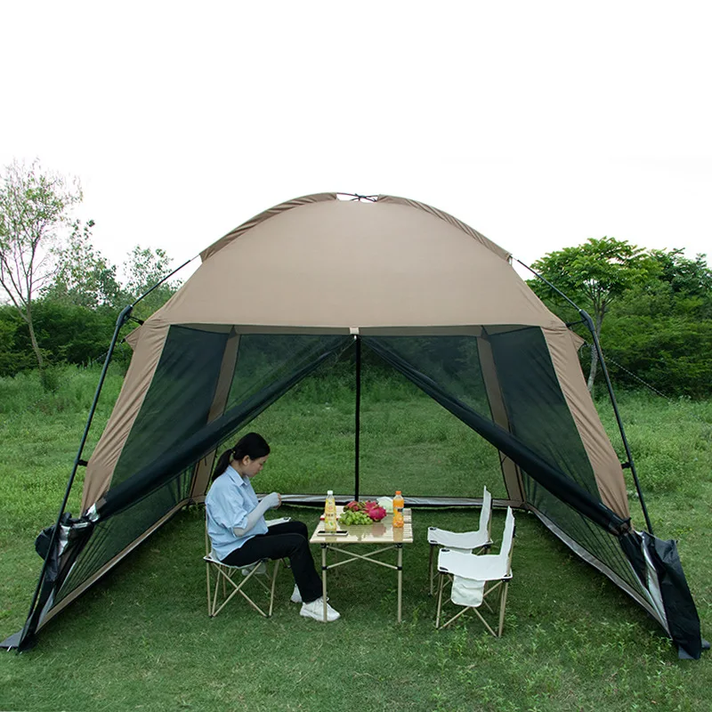 330*330*240cm Anti-mosquito Mesh Tent Sunshade Waterproof Tent Camping For 6-8 Person Outdoor Party Picnic House
