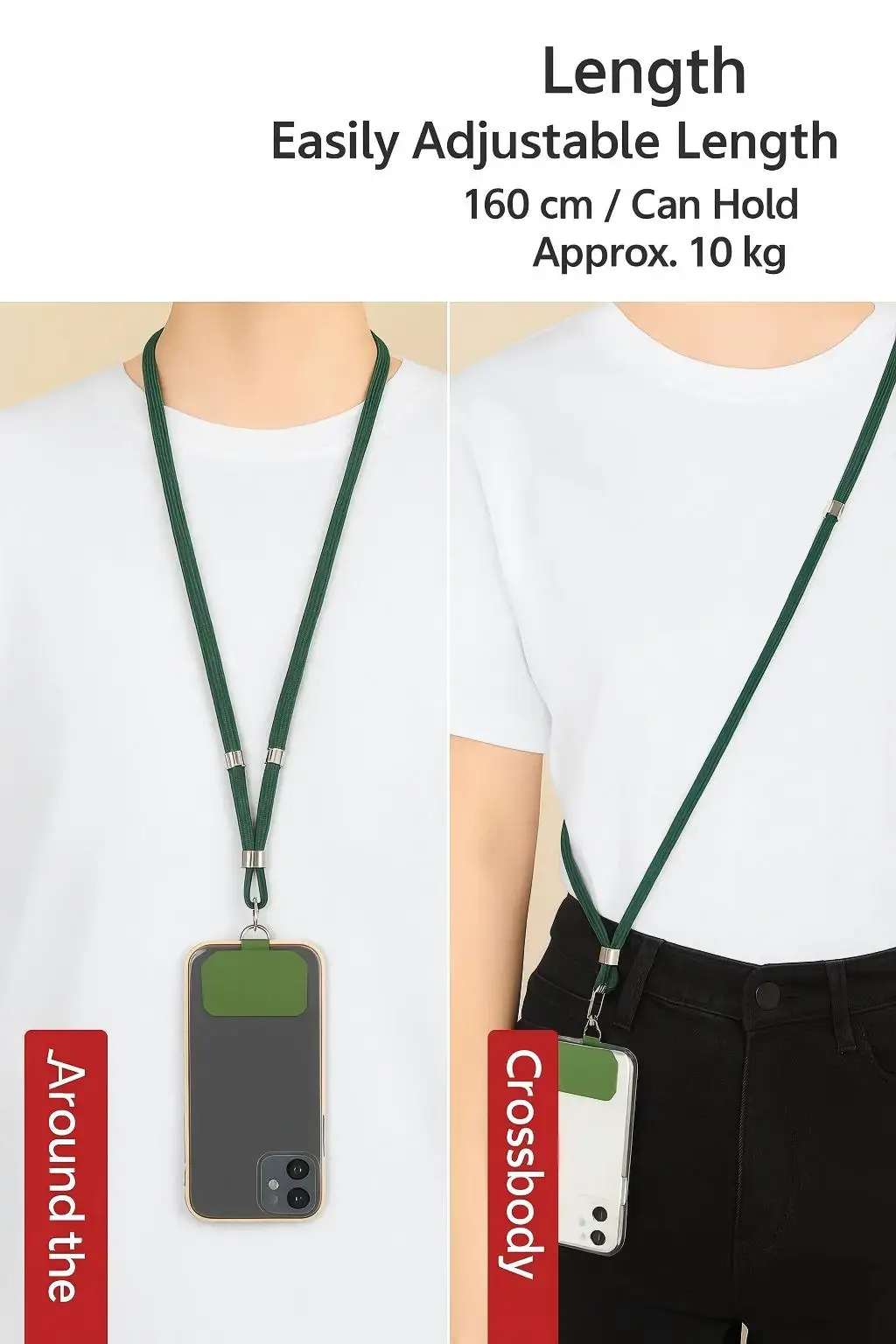 Hands-Free Adjustable Neck and Shoulder Strap