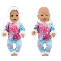 2023 New Hooded Suit Doll Clothes Fit For 43cm/18inch baby new born Doll clothes reborn Doll Accessories
