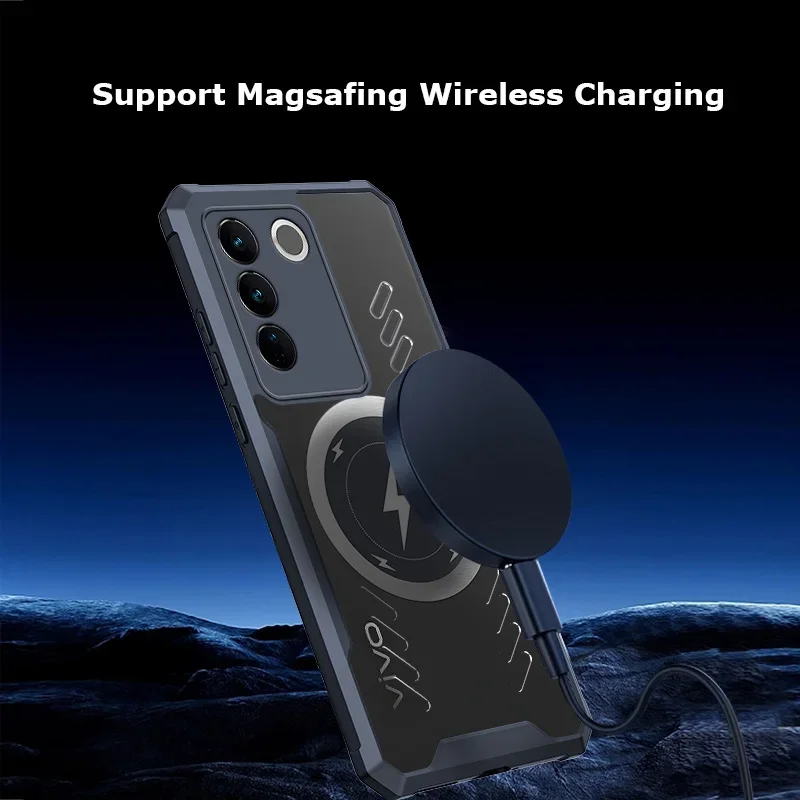 Custodia trasparente anti-caduta con dissipazione del calore in grafene per vivo S18 S17 S17t S16 Pro con ricarica wireless_voghion.com