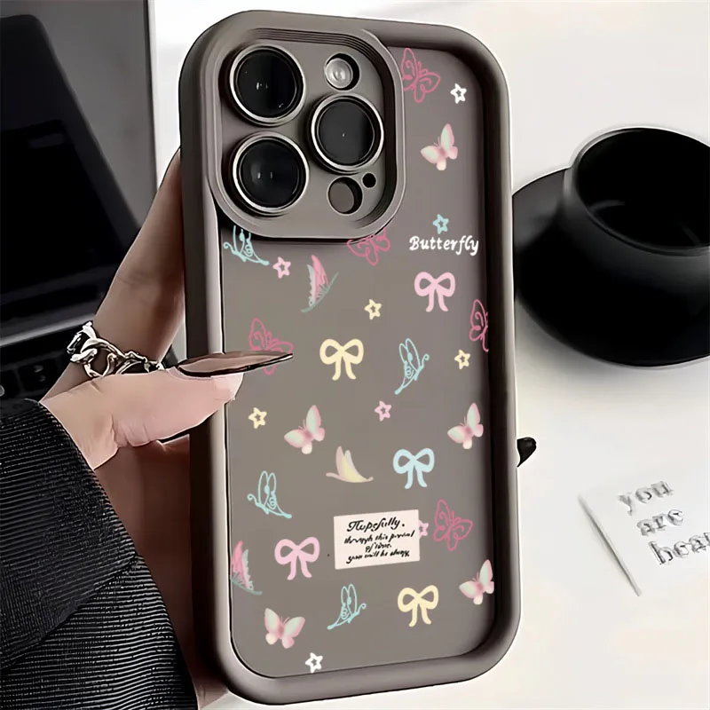 Bowknot Flower Silicone Soft Phone Case Cover