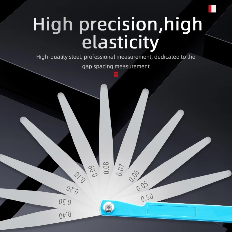 150A17 Feeler Gauge Metric Probes For Gap Sheet Gauge Blades Measurment Tools Spark Plug Set Leaf Filler Thickness