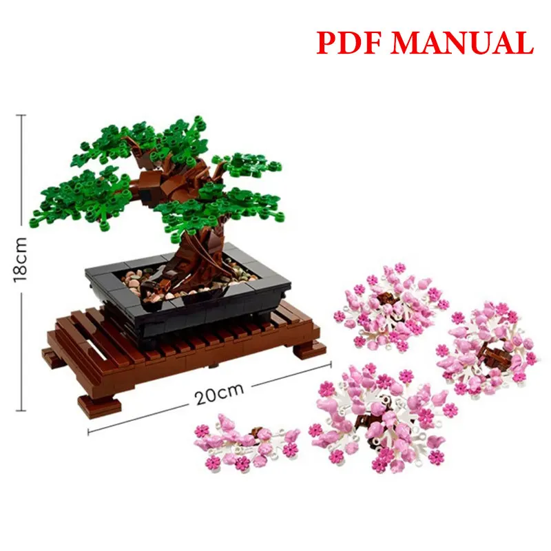 Ideas técnicas Ramo de flores Bloques de construcción Moc Ladrillos románticos de flores rosas Decoración del hogar Juguetes de bricolaje para niña Regalo de cumpleaños