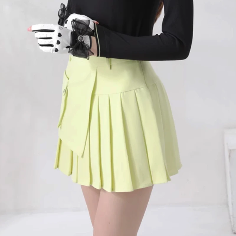 Golfist new sports golf pleated skirt pants woman high-waist fashion breathable skort with pocket tennis golf clothing