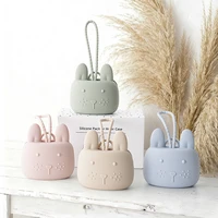 1pc bébé Silicone porte-sucette étui, 100% Silicone souple porte-mamelon conteneur boîte garder sucette étui sucettes 6