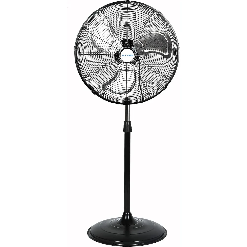 

Fans, 5200 CFM 20" High-Velocity Industrial Pedestal, 3-Speed Oscillating, Heavy Duty for Commercial, Fans