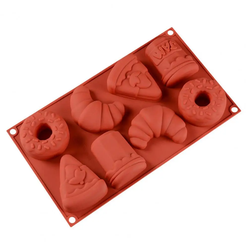 

Durable Cake Pan Non-stick Silicone Doughnut Mold for Home Bakery Kitchen Reusable Food-grade Flexible Baking Mold Nonstick Cake