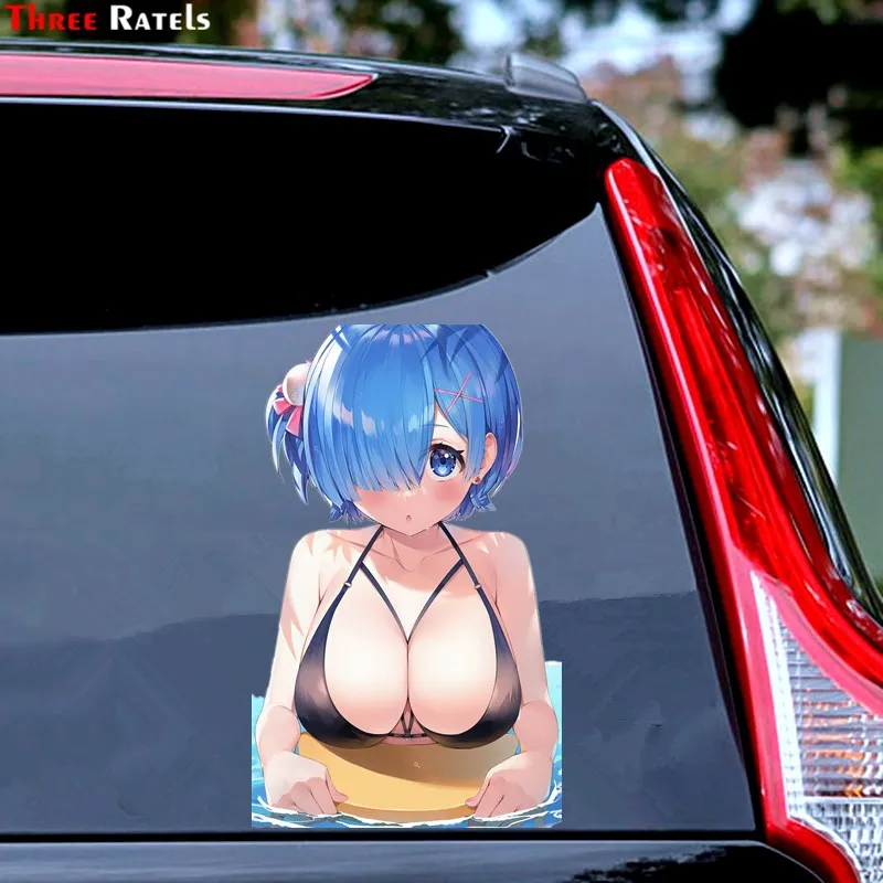 

Three Ratels FC708 rem re zero anime girl car Stickers macbook decal