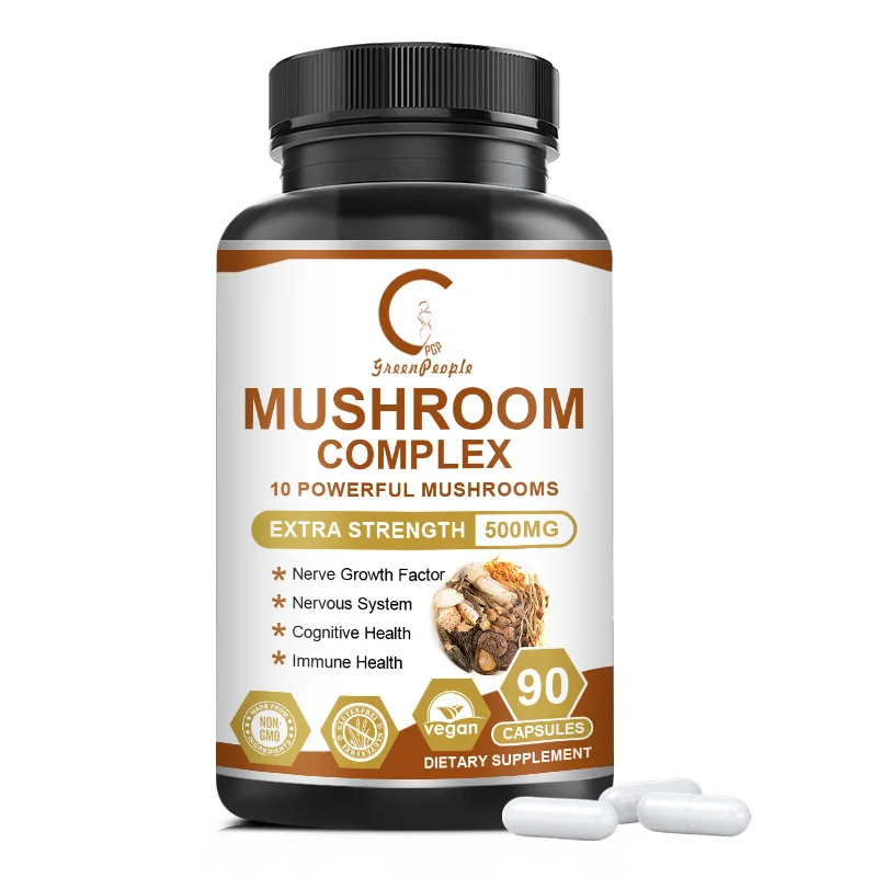 

GPGP Greenpeople 10-IN-1 Nature Mushroom Capsules Coffee Substitute Ganoderma lucidum Extract Energy supplements