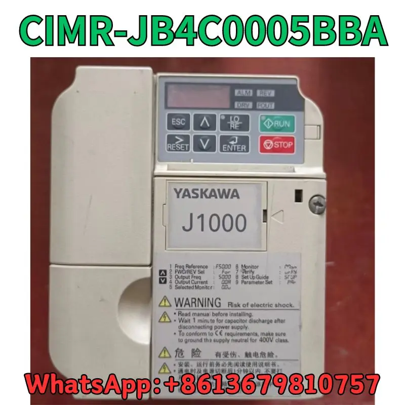 

Used Frequency converter CIMR-JB4C0005BBA test OK Fast Shipping