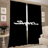 Window Kitchen Curtains for Living Room 2 Pieces Blackout Curtains Door Curtain T-toyota-a S-supra Bedroom Decoration Partition 2