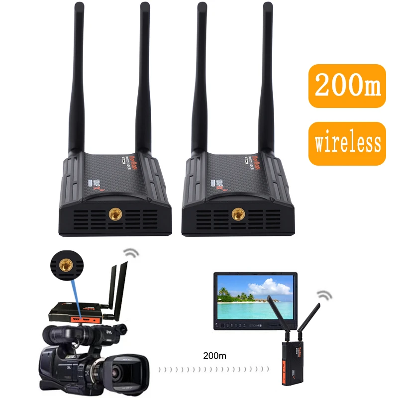 Hdmi Wireless Transmitter Receiver Video Camera 200m Hdmi Wireless Receiver Aliexpress