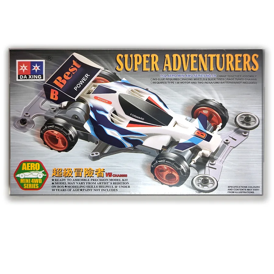 Mini voiture à quatre roues motrices Spider King, modèle de voiture à super assemblage à l'échelle 1/32, collection et cadeau de jouets de course d'araignée classiques.