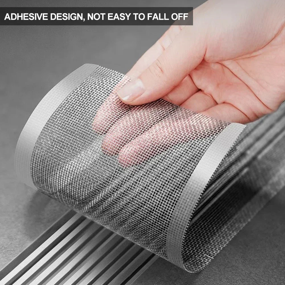 Cuttable Shower Drain Hair Catcher Self Adhesive Floor Drain Stickers Disposable Mesh Bathroom Kitchen Sink Hair Filter 10/5m sink filter floor drain sticker shower drain catcher floor drain filter hair drain catcher hair drain filter floor drain hair catcher drain hair catcher floor drain hair filter