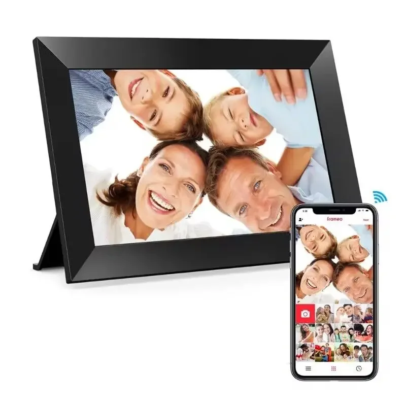 1280x800 Touch Screen 32GB WiFi Digital Photo Frame 10.1 Inch Easy Setup