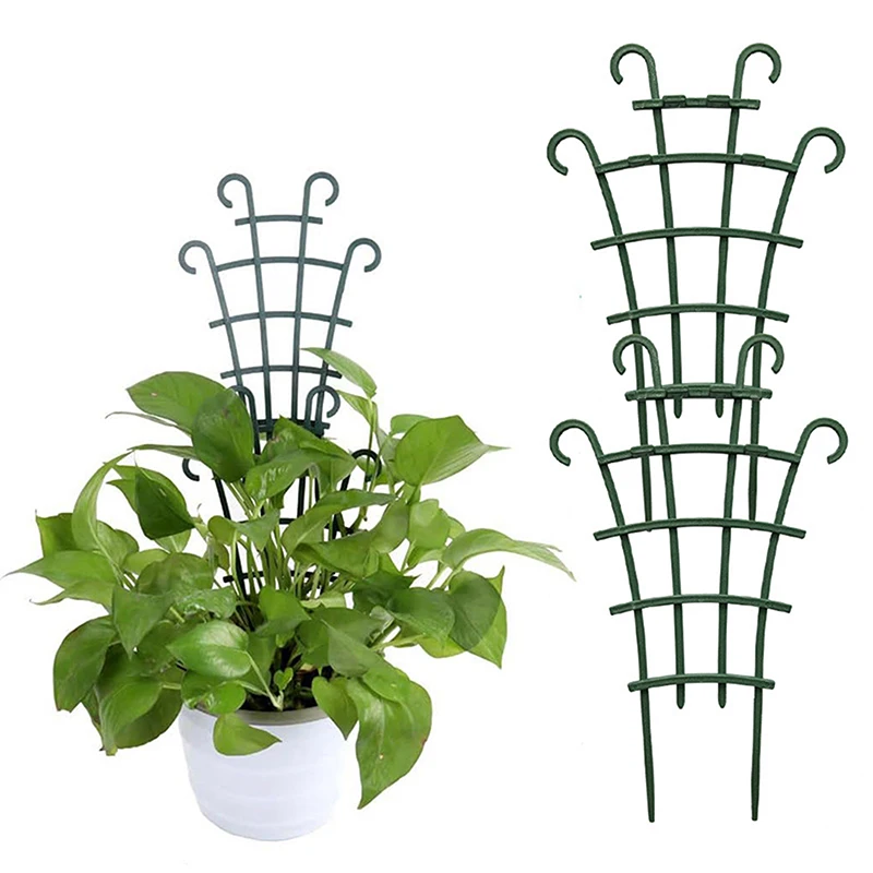 2Pcs Mini Garden Growing Plant Climbing Shelf Trellis Vegetables Flowers Support Plant Pot Frame Garden Decorative Cages climbing plant trellis