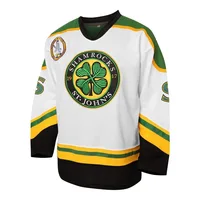 sisi 2233Movie Goon Ross Le BOSS ST Les trémies de John # 3 maillot de Hockey RHEA vêtements de sport pour hommes Cosplay EMHL couture broderie 1