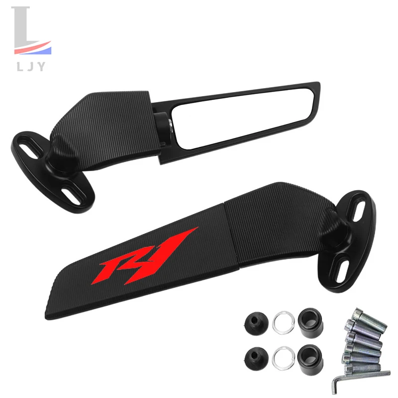 For yamaha YZF R1 YZFR1 YZF-R1M R1M  Motorcycle CNC rearview mirror fixed wing 6