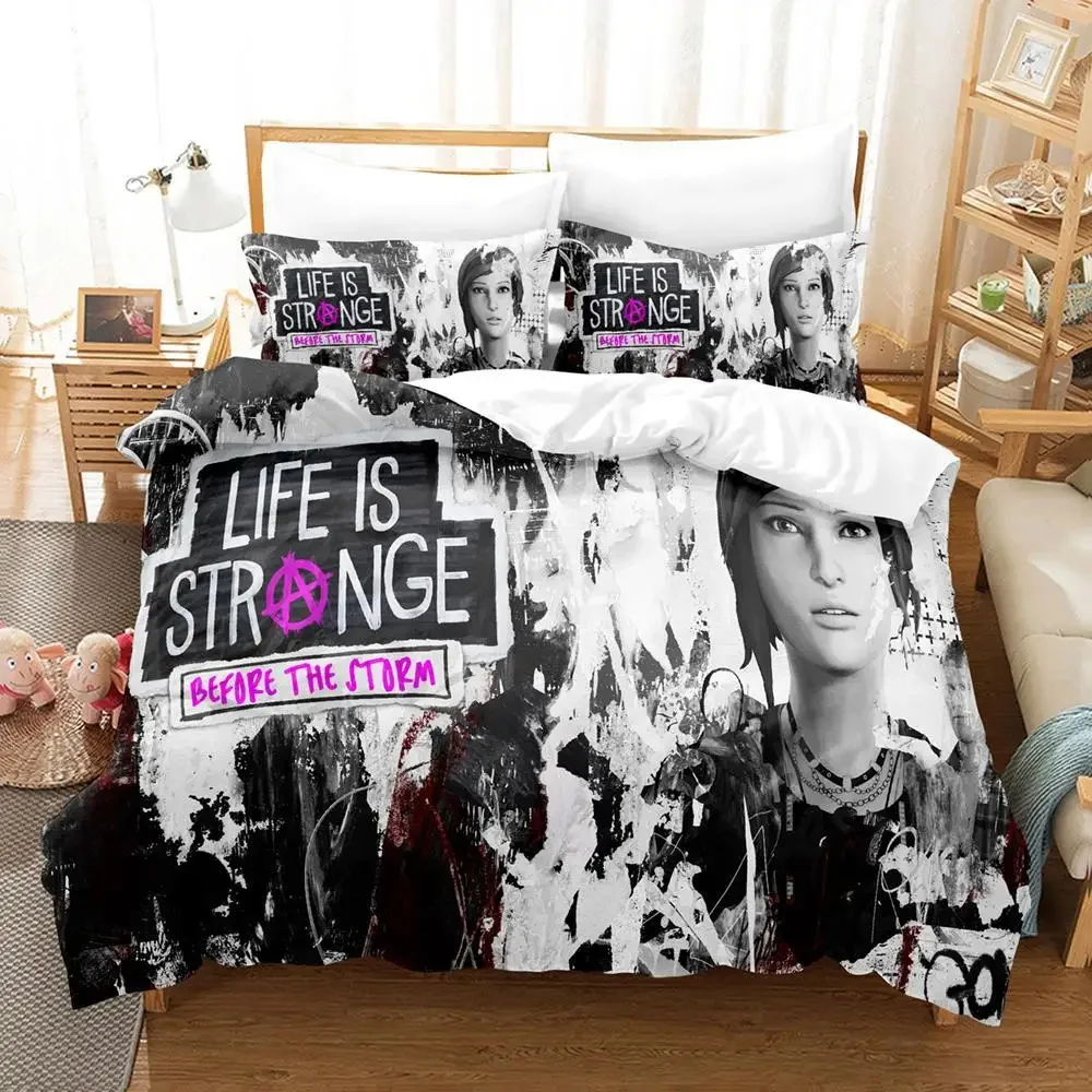 

Game Life is Strange Before the Storm Bedding Set Boys Girls Twin Queen Size Duvet Cover Pillowcase Bed Kids Adult