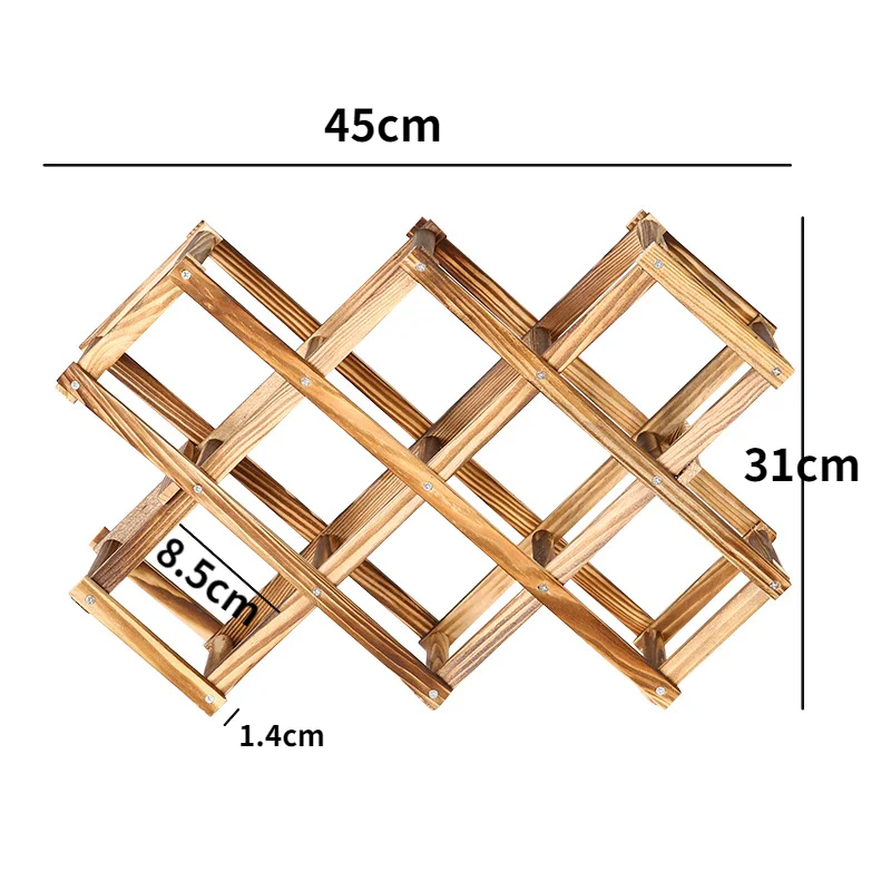 Wine Rack Wooden Wine Bottle Holders Creative Practical Collapsible Decorative Cabinet Display Storage Racks wine rack