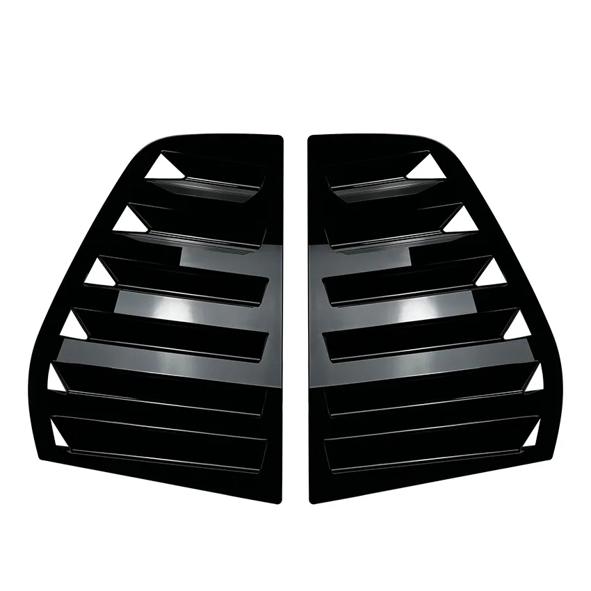 폭스바겐 VW 골프 5 MK5 차량용 리어 윈도우 셔터 커버 트림 윈도우 루버 사이드 벤트 카본 파이버 ABS 트림 자동차 액세서리