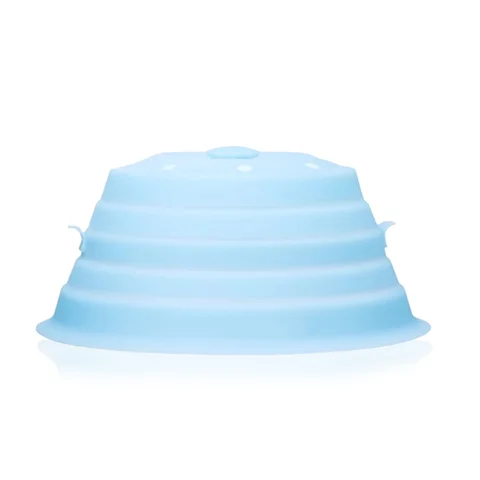 Microwave Plate Cover Silicone Oilproof Food Heating Lid Bowl Tray Dishes Storage Safe Cooking Gadgets