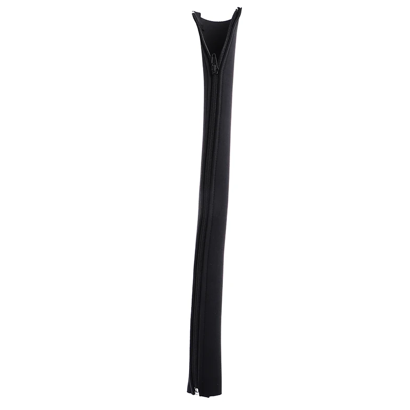DIY 네오프렌 케이블 관리 슬리브, 지퍼 랩 와이어 숨김 커버 정리함, 1PC