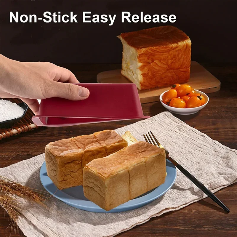 Household Rectangular 1Pcs Silicone Mold Candy Toast Mould Easter Bread DIY Kitchen Supplies Cake Bakeware Pan Baking Tools