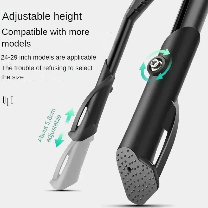 Adjustable bike stand aluminum alloy mountain bike/folding bike/snow/electric bike side pedal rack bracket 22-29 inches