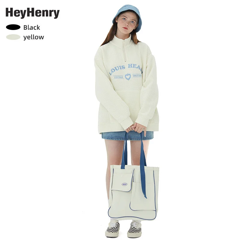 Couples Matching Clothes For Teens Plush Thickened Couple Coat Versatile Loose Autumn/Winter Top Men's  Women's Waffle Sweater