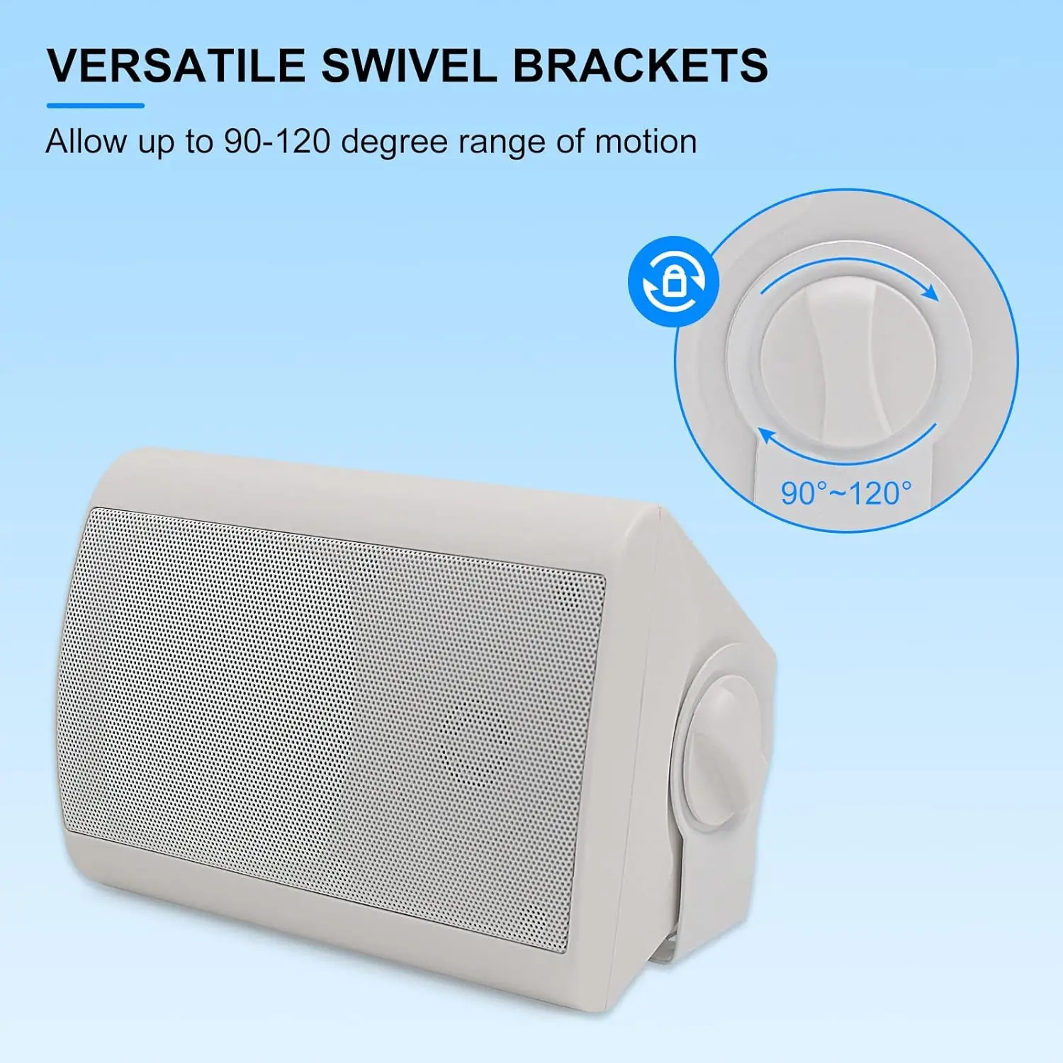 Herdio 2 قطعة 4 بوصة 200 واط مكبرات صوت بخاصية الب...