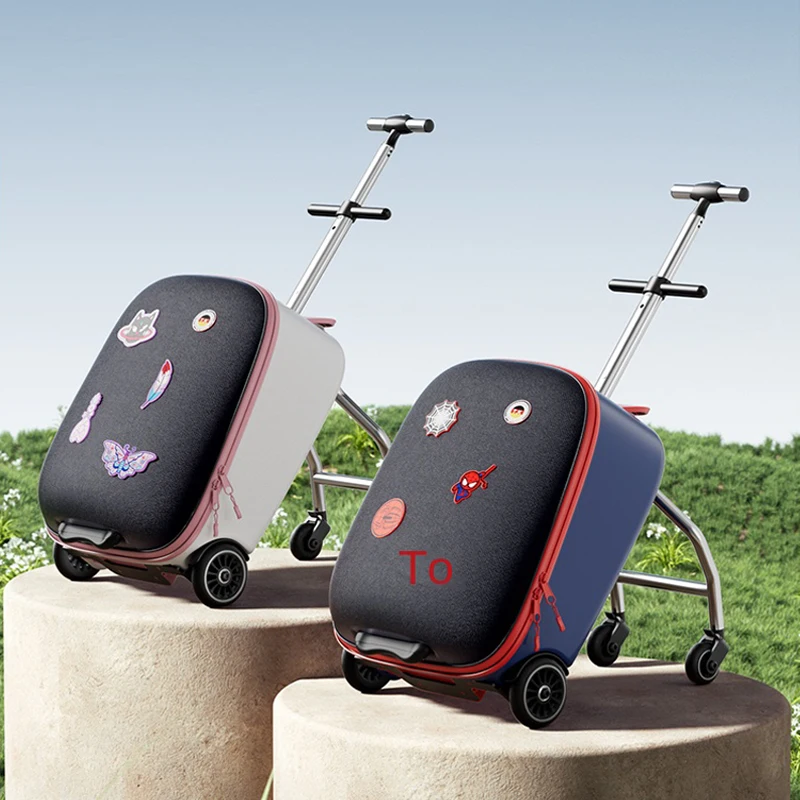 

Детский Дорожный чемодан на колесиках 20 дюймов, универсальный Чемодан большой вместимости для мальчиков и девочек, 2024