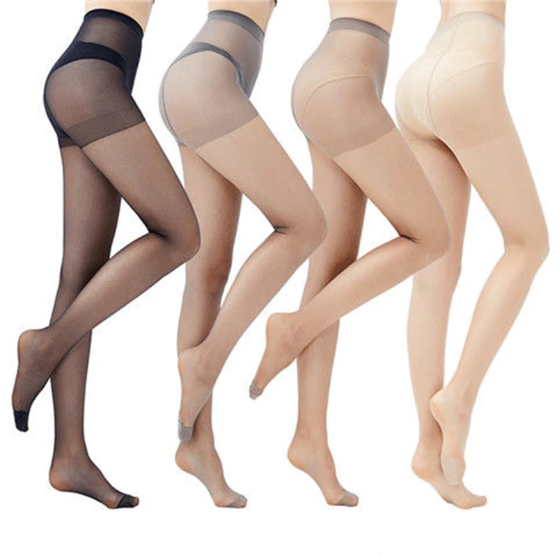 Autumn Winter Oversized Tights Solid Color Sexy Pantyhose Women Super Elastic Nylon Pantyhosef Stocking Fashion Elegant Tights