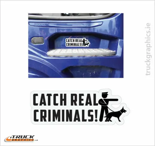 Per X2 Cattura Veri Criminali Scania, Volvo Fh, Daf Xf, Adesivo Renault T, Decalcomania (15)