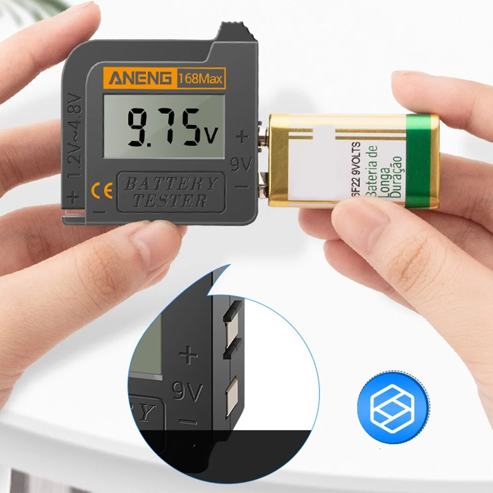 

168MAX Portable Battery Tester Digital Battery Power Test Battery Voltage Tester High Quality Battery Tester Durable Hot Sale