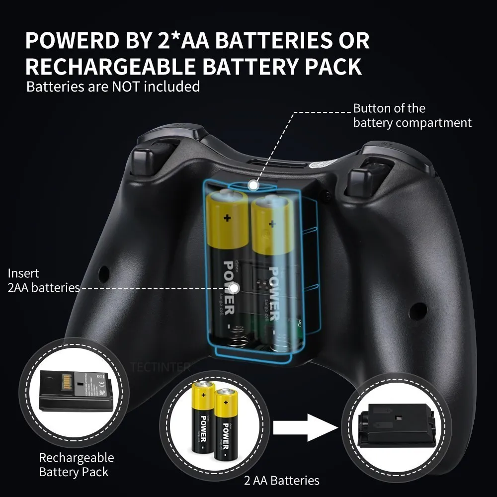Xbox 360 е 2.4G  Ʈѷ, PC ű Ʈ , ũμƮ Xbox 360  ̽ƽ, PC win7 8/10