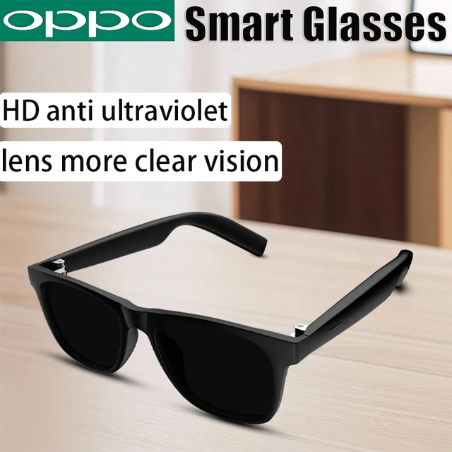 OPPO Smart Glasses Translator Wireless Bluetooth 5.3 Listen to Music Answer  the Phone Men and Women Fashion Anti-blue Light Gla