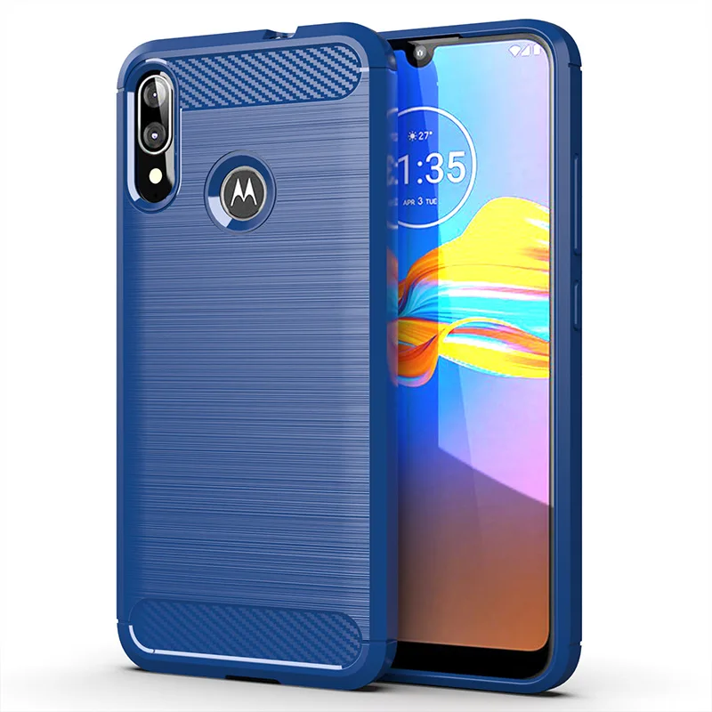 Premium Shockproof Silicone Case - Full Protective Soft Cover with Luxury Carbon Fiber Design