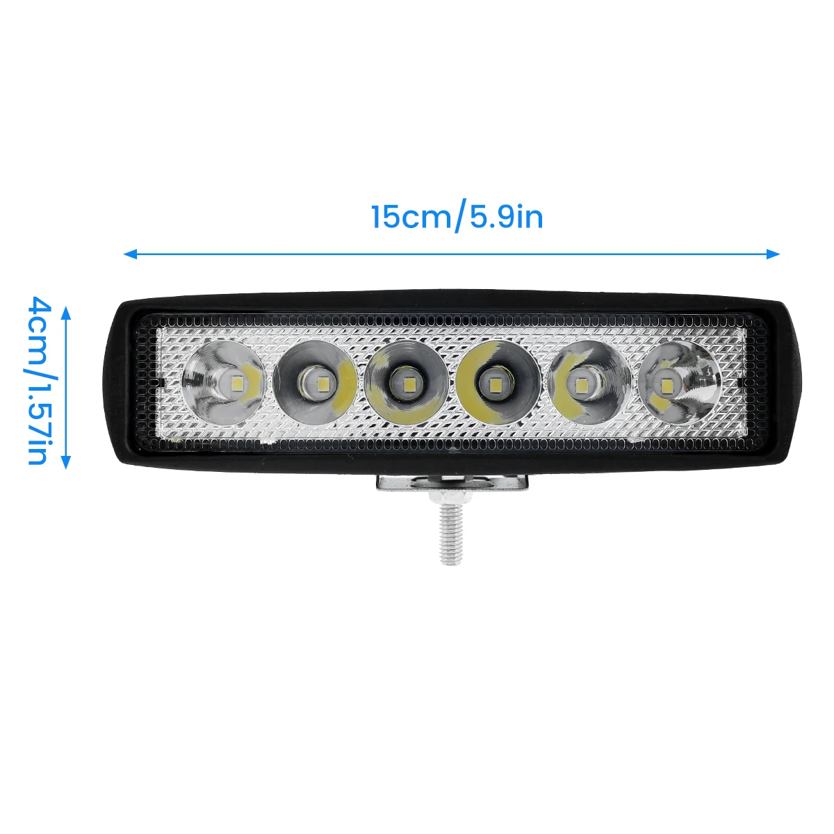 1/2Pcs LED Work Light Strip Shape Light Bar 6000K Flood Spot White Off Road Head Car light IP67 Auto parts For Multiple Scenes