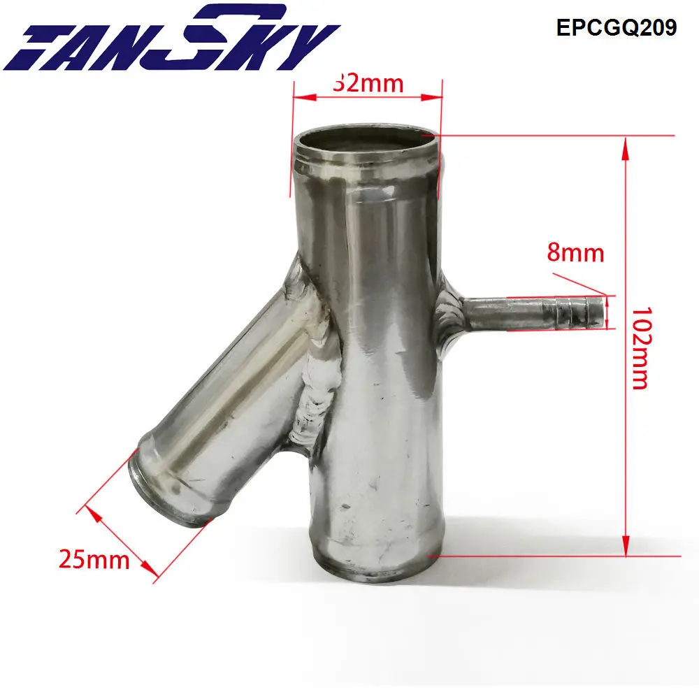 EPMAN Aluminium Coolant Hose Connector Y Hose Pipe Flange Housing 1K0121087H for AUDI for VW A3 TT 2.0 TFSI EPCGQ209 hose clamps