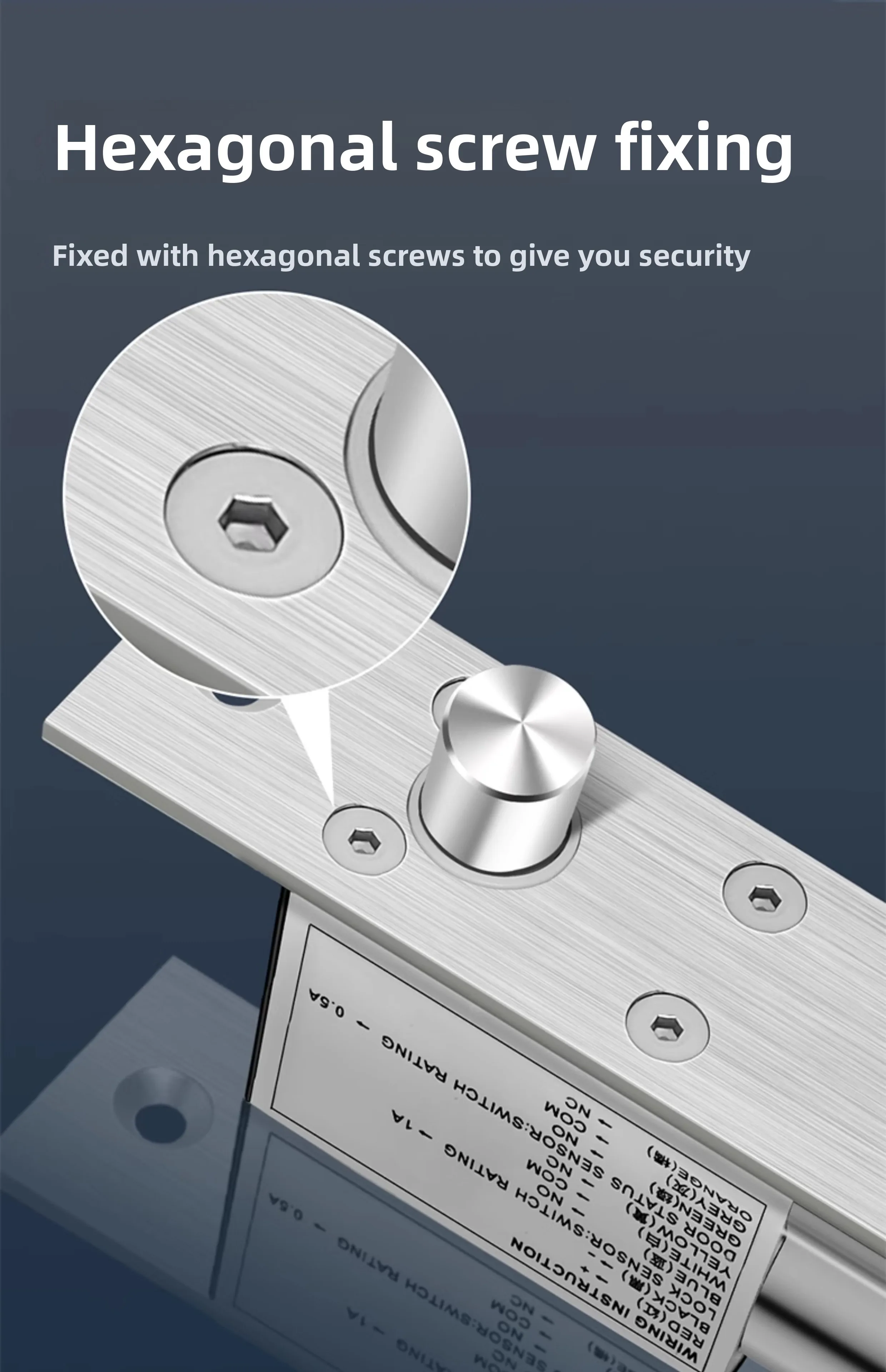 access control electric interlock concealed embedded electronic control lock gla