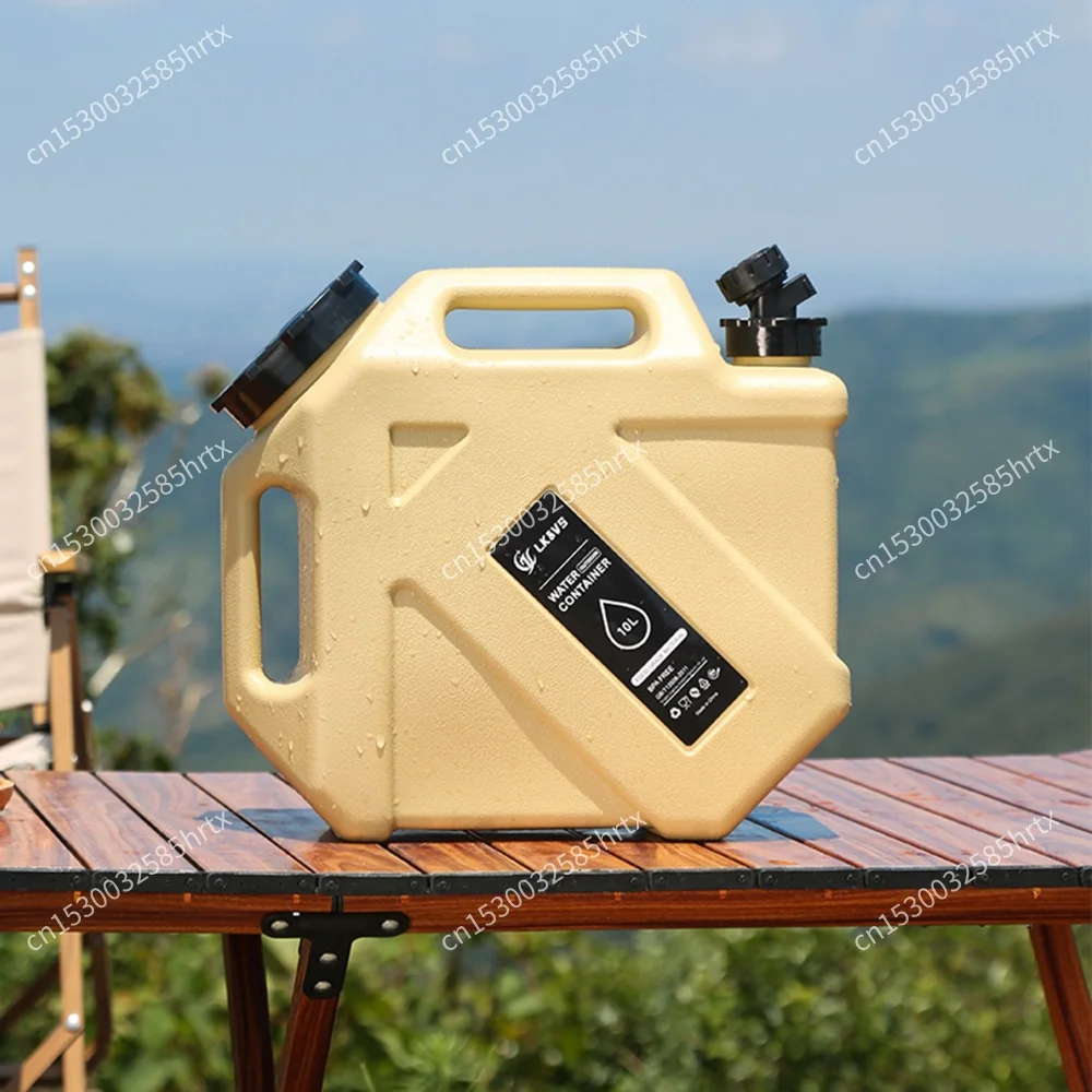 10L 수도꼭지가 있는 물 저장 용기, 식수통, 대용량 물통, 차량용, 캠핑용 물통