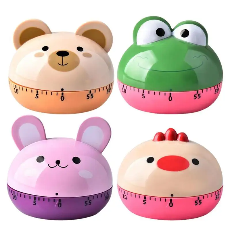 Timer Kitchen Cooking Timers Mechanical Countdown Egg Clock Baking Animal  Cute Manual Wind Up Reminder Alarm Cartoon Digital Cat - AliExpress